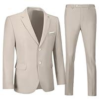 Algopix Similar Product 20 - SISAVE Suits for Men 2 Piece Light