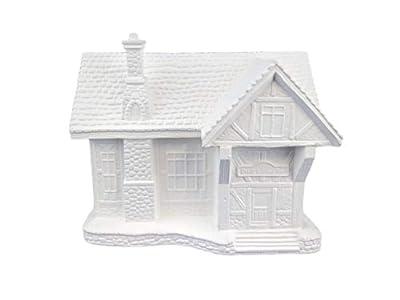 Christmas Village 3 to 5 Set of 4 Ready to Paint, Ceramic Bisque