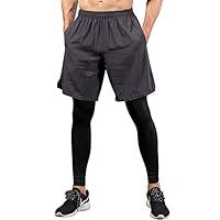 Algopix Similar Product 5 - TOPTIE 2 in 1 Mens Active Running