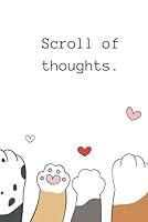 Algopix Similar Product 8 - Scroll of Thoughts Notebook with cute