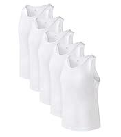 Algopix Similar Product 1 - DAVID ARCHY Mens Cotton Rib Tank Top