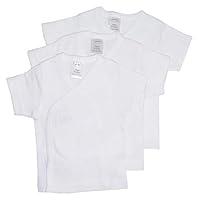 Algopix Similar Product 16 - Bambini White Side Snap Short Sleeve