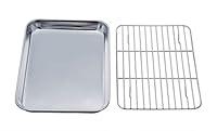 Algopix Similar Product 9 - TeamFar Toaster Oven Tray and Rack Set