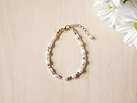 Algopix Similar Product 5 - Colorful beaded pearl bracelet cute