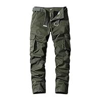 Algopix Similar Product 15 - QOAAIE Multi Pockets Cargo Pants for