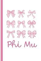 Algopix Similar Product 17 - Phi Mu Notebook A Beautiful 6 x 9 Inch