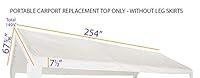 Algopix Similar Product 19 - Impact Canopy Replacement Top for 10X20