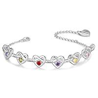 Algopix Similar Product 7 - GLOPGEAR Personalized Birthstone Heart