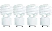 Algopix Similar Product 12 - KOR 4 Pack 13 Watt Mini Spiral  GU24