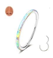 Algopix Similar Product 15 - TupMi Opal Septum Ring 16G 18G 20G