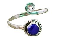 Algopix Similar Product 17 - LapisLazuli Toe Ring  925 Sterling