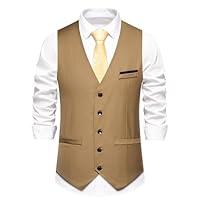 Algopix Similar Product 1 - Mens Suit Vest Formal Dress Vest Slim