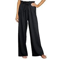Algopix Similar Product 20 - Womens Casual Pants Wide Leg Cotton and