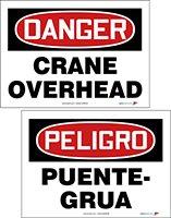 Algopix Similar Product 13 - DANGER CRANE OVERHEAD (10 Pack)