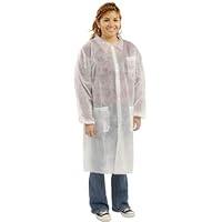 Algopix Similar Product 7 - Disposable Lab Coats with 3 Pockets 
