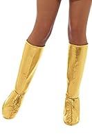 Algopix Similar Product 4 - Adult Womens Gogo Boot Covers  Gold 