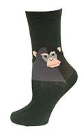 Algopix Similar Product 14 - HOTSOX Kids Monkey Socks 1 Pair Olive