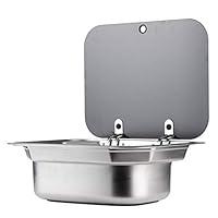 Algopix Similar Product 7 - Ladieshow Square Stainless Steel Sink