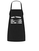 Algopix Similar Product 9 - BBQ Timer Funny Apron for Men BBQ Gift
