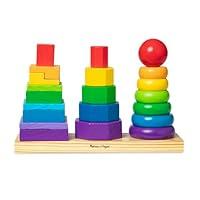 Algopix Similar Product 15 - Melissa  Doug Geometric Stacker 