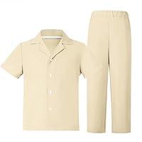 Algopix Similar Product 8 - KEYWANTS Boys Linen Summer Beach