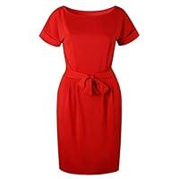 Algopix Similar Product 8 - Qixuan Womens Elegant Short Sleeve