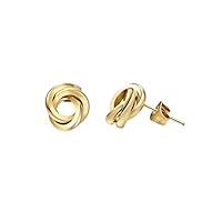 Algopix Similar Product 17 - Edforce Stainless Steel Love Knot Stud