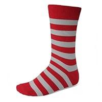 Algopix Similar Product 3 - tiemart Mens Socks One Pair Red and