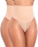 Algopix Similar Product 20 - Tummy Control Thong Shapewear for Women