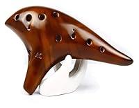 Algopix Similar Product 3 - Ocarinas 12 Holes Ocarina Brown Alto C