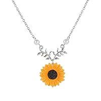 Algopix Similar Product 14 - WoCoo Sweet Sunflower Pearl Leaf