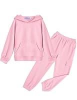 Algopix Similar Product 16 - Arshiner Girls Pink Tracksuits Casual 2