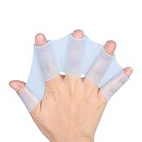 Algopix Similar Product 1 - 1 Pair Silicone Hand Swimming Fins