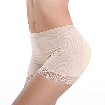 Best Deal for Women Butt Lifter Seamless Padded Lace Boyshort Panties