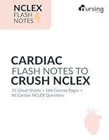 Algopix Similar Product 17 - Cardiac NCLEX Flash Notes  Practice