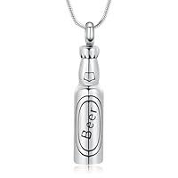 Algopix Similar Product 12 - mingkejw Beer Bottle Urn Necklace for