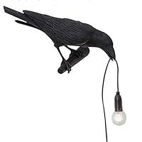 Algopix Similar Product 20 - NorDiem Crow Wall Lamp Unique Gothic