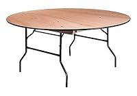 Algopix Similar Product 15 - Offex 66 Round Wood Folding Banquet