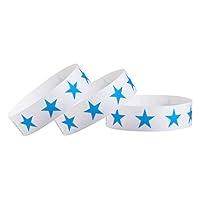 Algopix Similar Product 18 - WristCo Blue Stars Tyvek Wristbands for