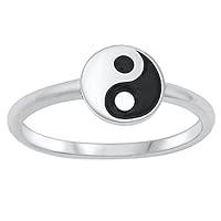 Algopix Similar Product 11 - PERFECTJEWELZ Yin Yang Stackable Ring