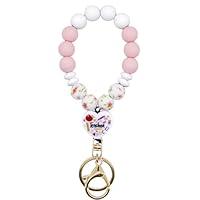 Algopix Similar Product 5 - BIHRTC Bead Wristlet Keychain Bracelet