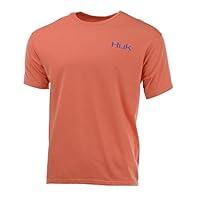 Algopix Similar Product 1 - Huk Mens Blue Crab Patch Tee Dark