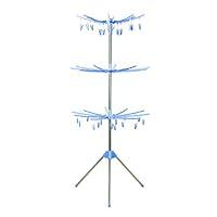 Algopix Similar Product 19 - FURINNO Yijin Clothes Drying Stand, Blue