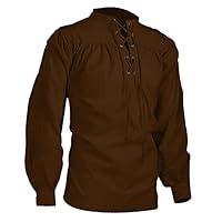 Algopix Similar Product 7 - BIFUTON Renaissance Shirt Men Casual