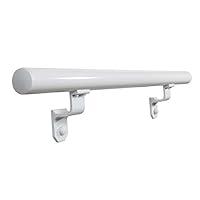 Algopix Similar Product 9 - EZ Handrail 3 ft White Aluminum Round