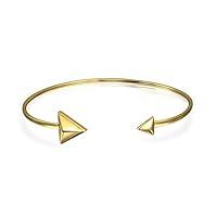 Algopix Similar Product 4 - Thin Pyramids Arrow Tips Bangle Cuff