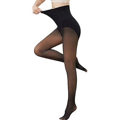 1pc Women's High Elasticity Thermal Fleece Lined Tights Pantyhose, Winter