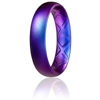 Algopix Similar Product 10 - Egnaro Silicone Anniversary Ring Women