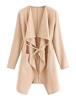 Algopix Similar Product 10 - ROMWE Womens Waterfall Collar Long