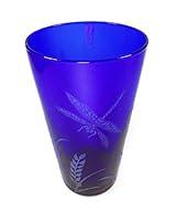 Algopix Similar Product 4 - IncisoArt Hand Etched Cobalt Blue